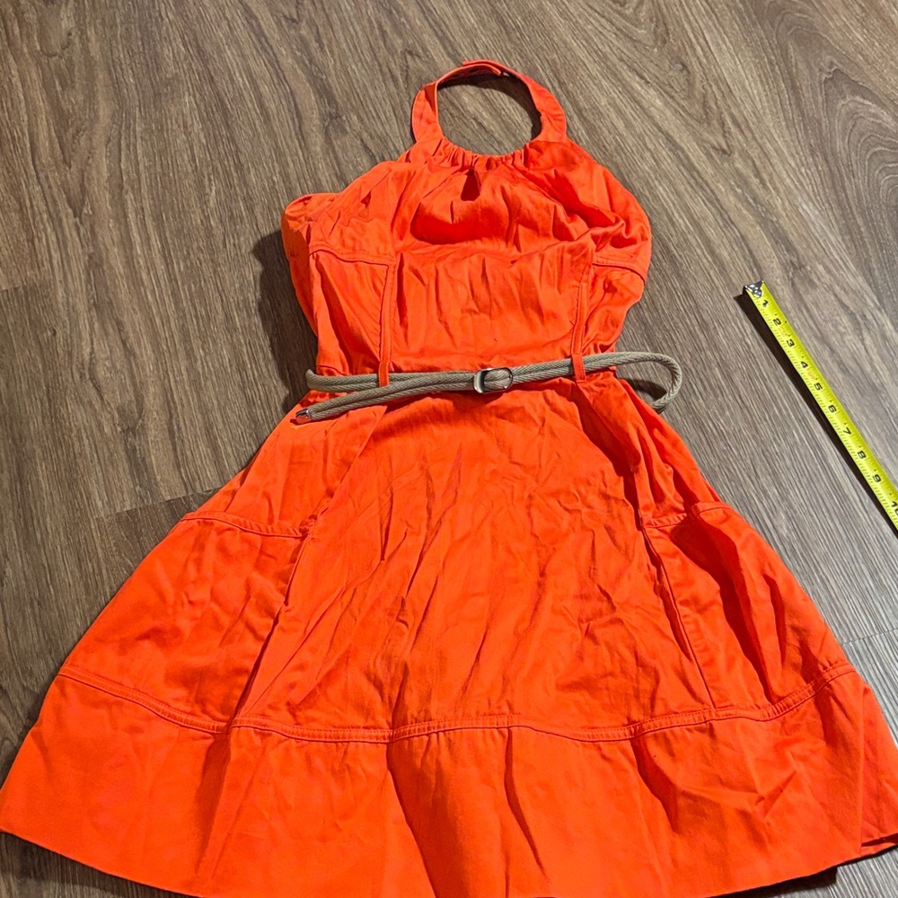 Jessica Simpson Orange Halter Dress